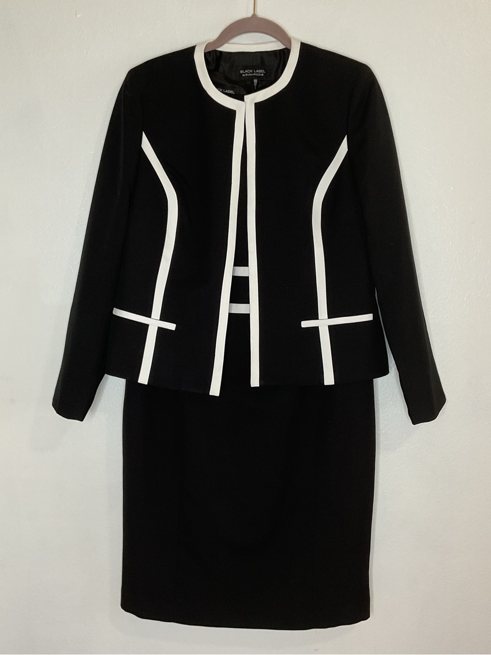 Evan Picone Black Label 2 Pc Sleeveless Dress & Jacket